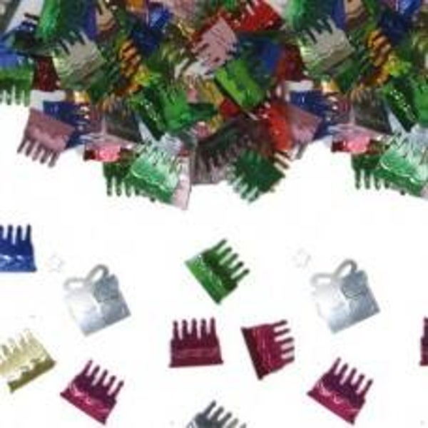 Sier-Confettie/ Tafel Decoratie Verjaardag Taart (Multi)