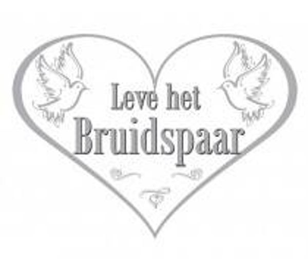 Bruiloft: Deurbord Leve het Bruidspaar