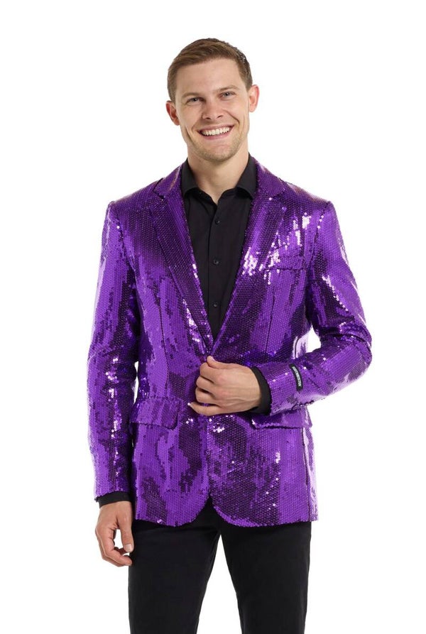 Opposuits: Blazer Sequins Purple