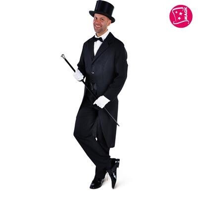 Heren (Carnaval) Jassen: Slipjas Zwart/Rood