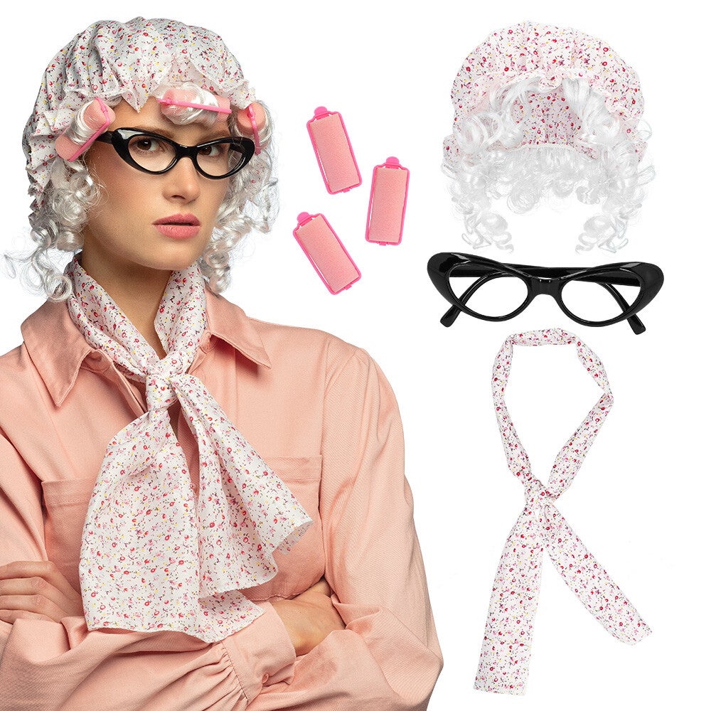 Hoofddeksel: Set Oma