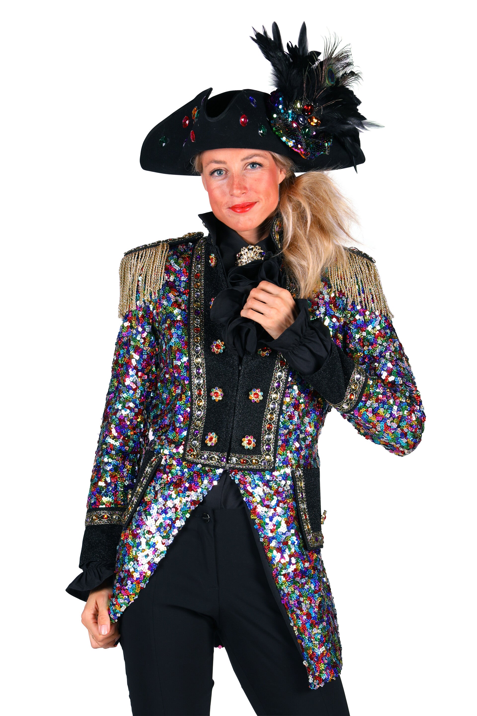 Dames (Carnaval) Jassen: Luxe Jas ''Sequinmaster''
