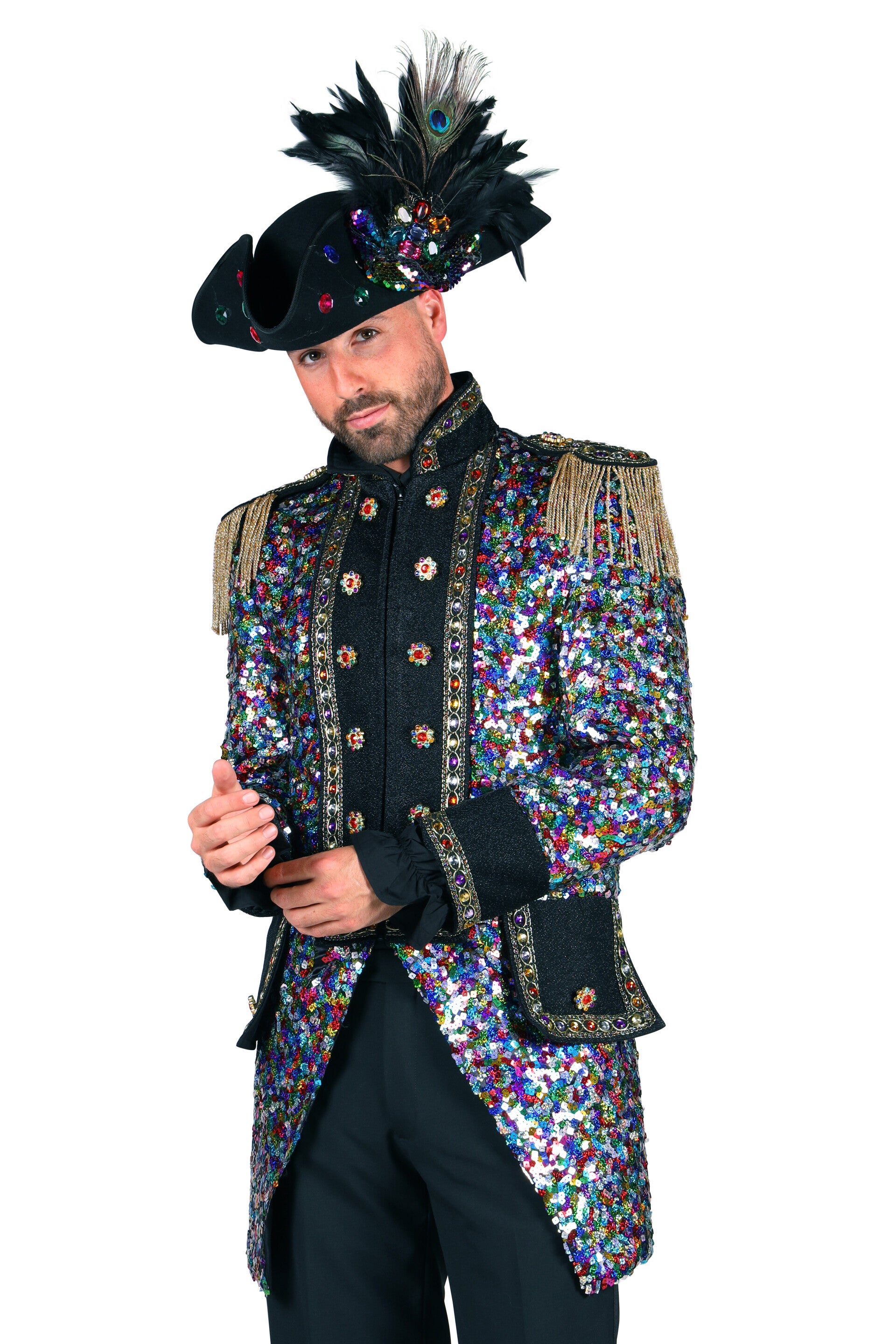Heren (Carnaval) Jassen: Luxe Jas ''Sequinmaster''