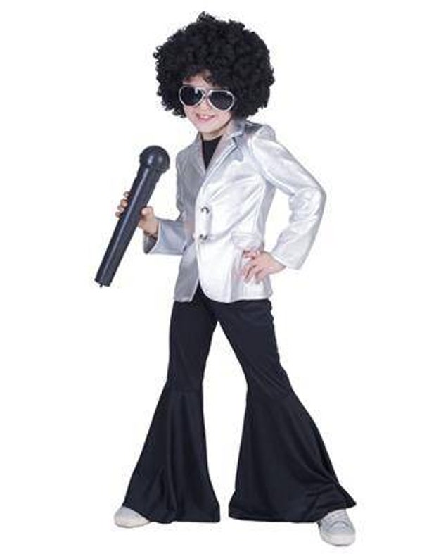 Kinderen Disco & Glitter: Disco Fever Jas Zilver