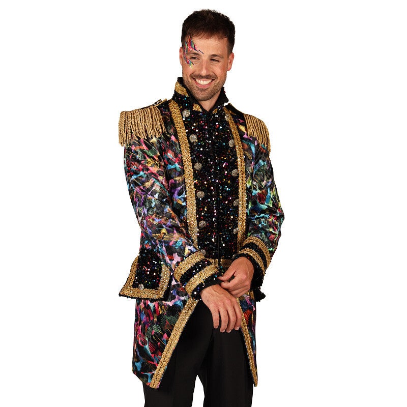 Heren (Carnaval) Jassen: Luxe Jas ''Painted Black''