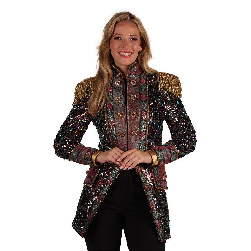 Dames (Carnaval) Jassen: Jas Dame "Sequin Party"