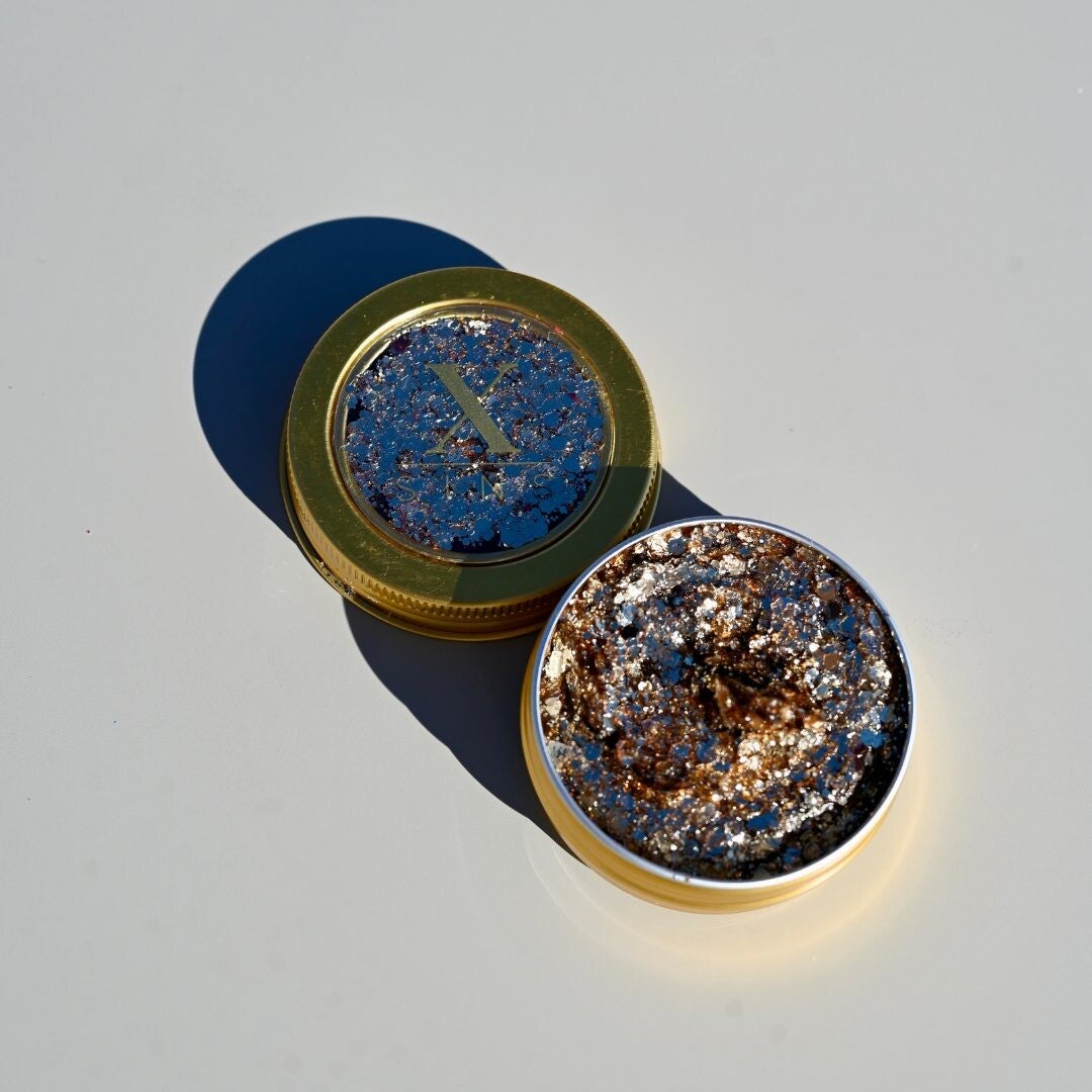 glitters: XS10A Oranje Goud gezicht glitters
