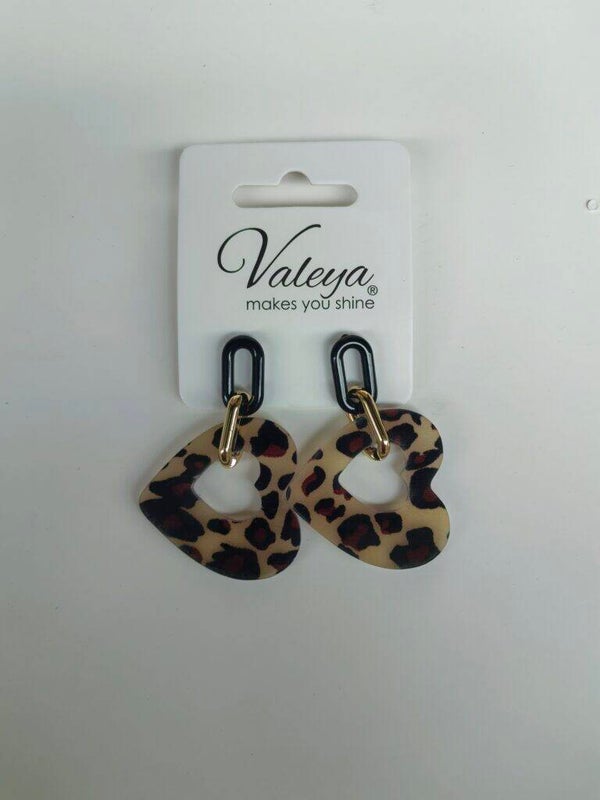 Oorbellen Hartjes panther