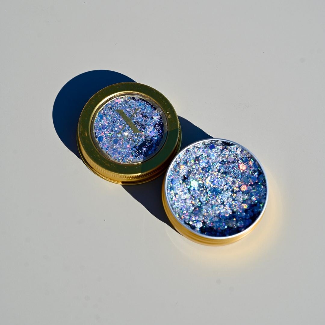 glitters: XS1 Zilver Gezicht Glitters