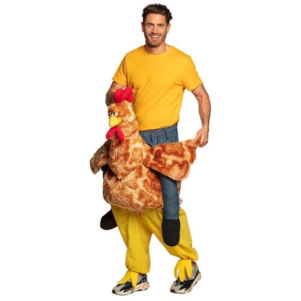 Dames/Heren Dieren: Funny Rooster (one size)