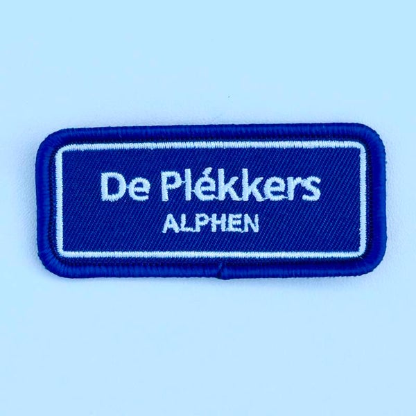 Embleem: De Plékkers – Alphen 7 x 3 cm