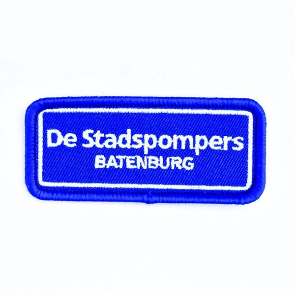 Embleem: De Stadspompers – Batenburg 7 x 3 cm