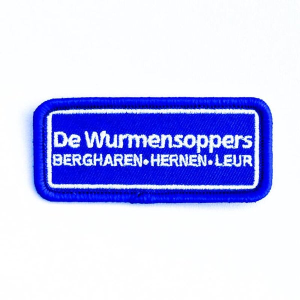 Embleem: De Wurmensoppers – Bergharen-Hernen-Leur 7 x 3 cm