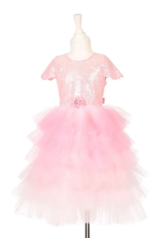 Kinderen Sprookjes: Prinsessen Jurk Roze Garance Luxe