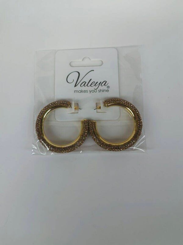 Oorbellen strass Goud