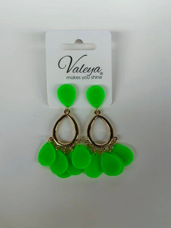 Oorbellen Raindrop Groen