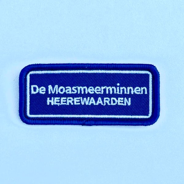 Embleem: De Moasmmerminnen - Heerewaarden 7 x 3 cm