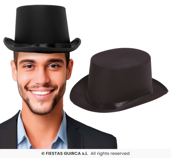 Hoeden: Hoge hoed met binnen rand