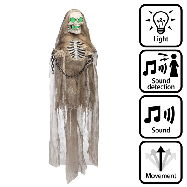 Halloween: Hangdecoratie Bone jangles (183 cm)