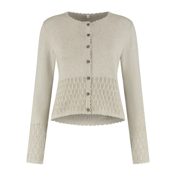Dames Tiroler: Damesvest, ecru