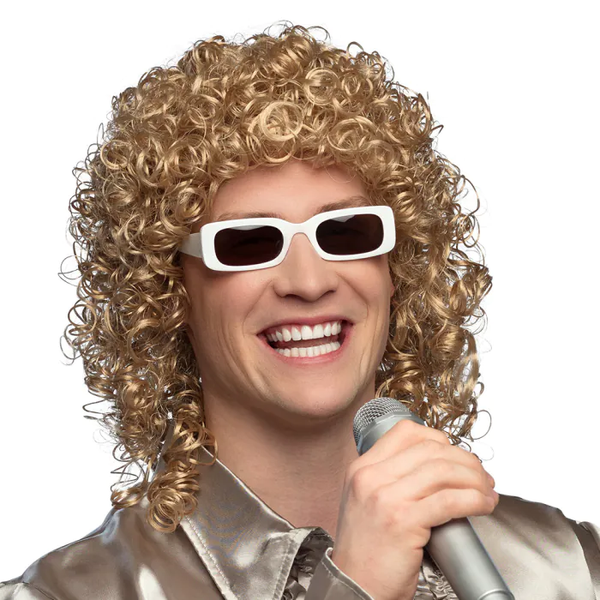 Heren Pruik: Singer Inclusief Bril