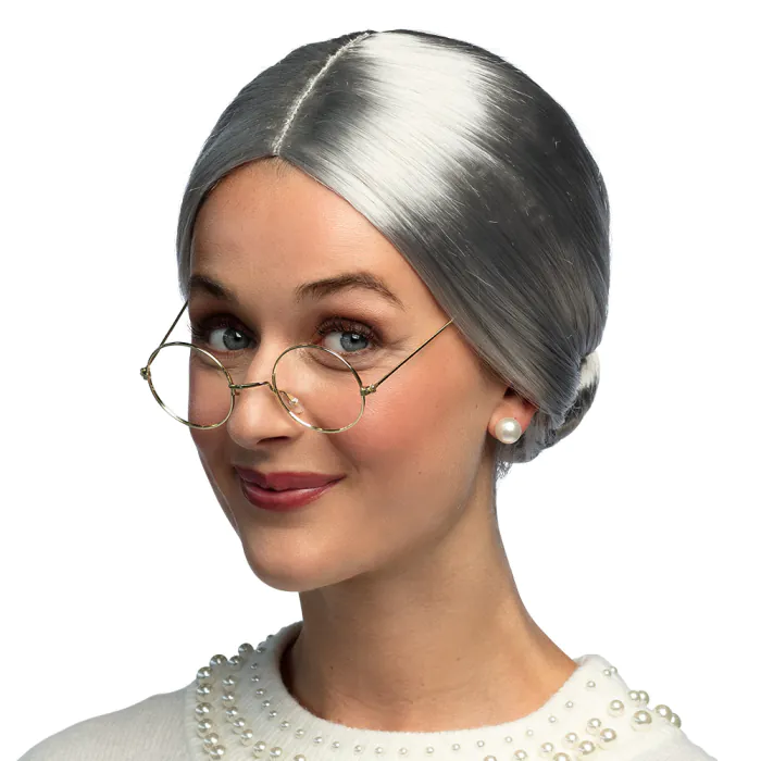 Dames Pruik: Pruik Granny