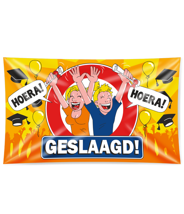 XXL Gevelvlaggen Geslaagd