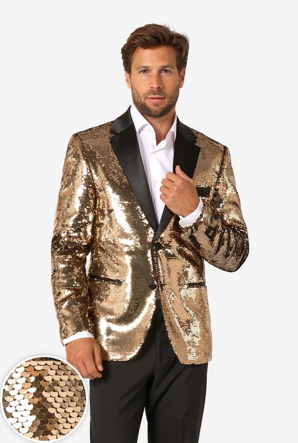Opposuits: Groovy Gold Sequins Blazer