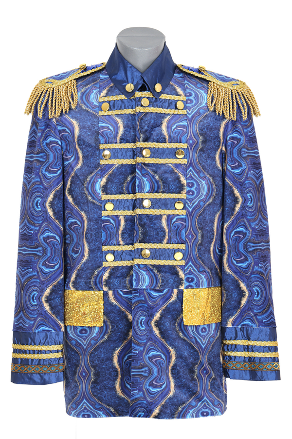 Heren (Carnaval) Jassen: Blue marble man