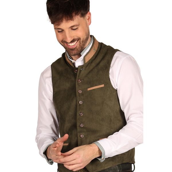 Traditioneel vest Trachtenvest "Noah" Groen