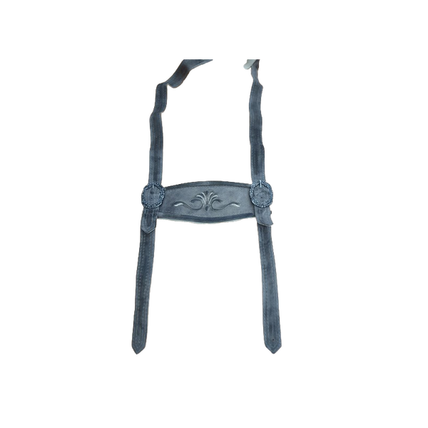 Lederhosen bretels geitenleer zandbruin voor broek H-5235