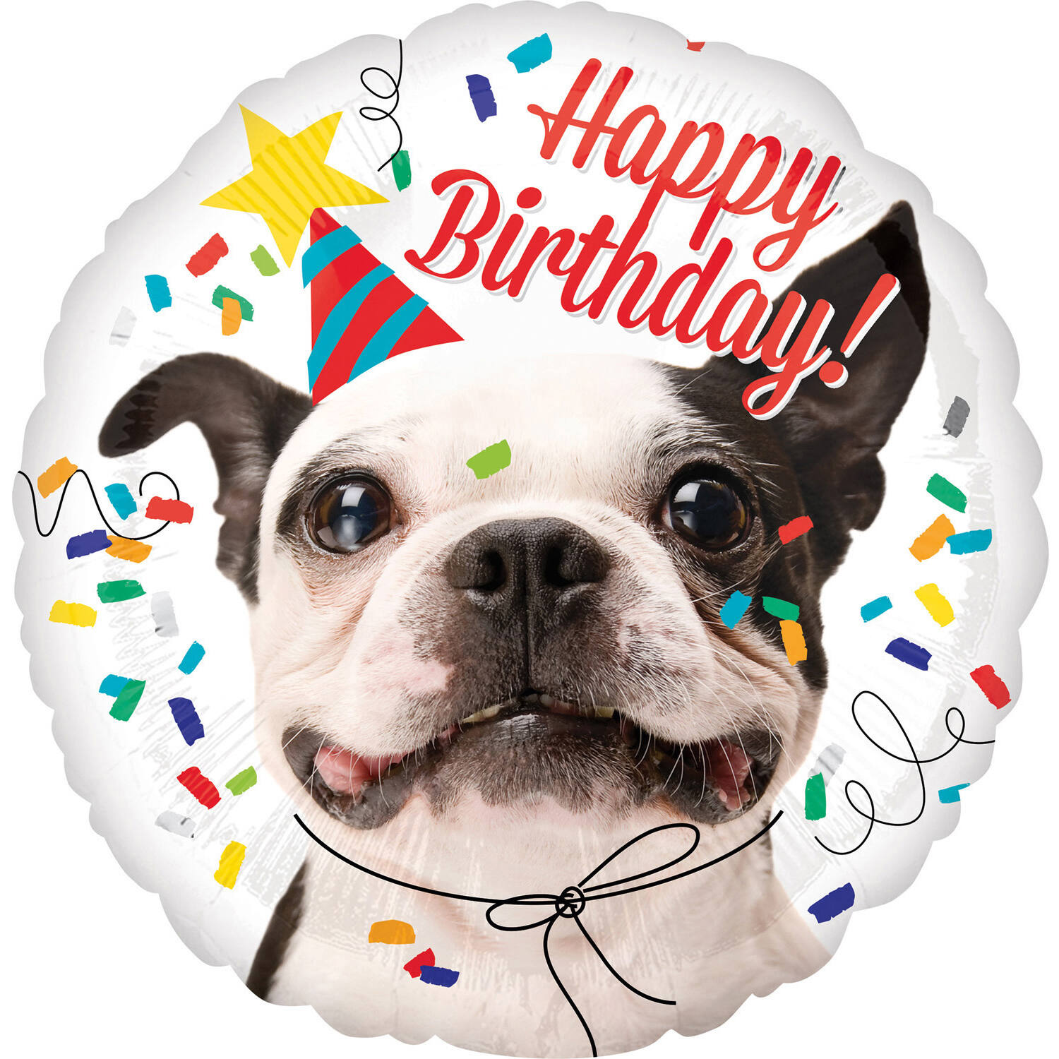 Helium Folieballon - "Happy Birthday" Hond - 45 cm