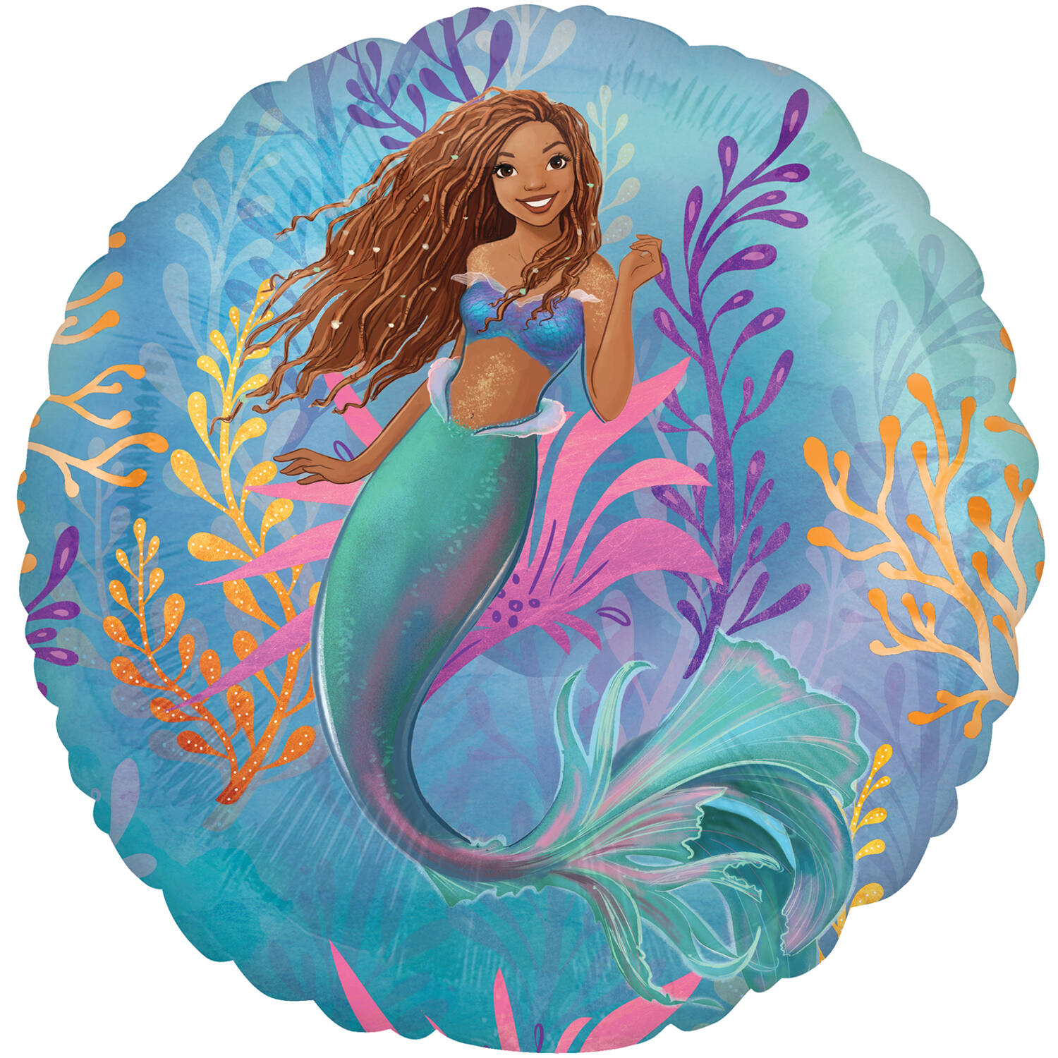 Helium Folieballon Jumbo Little Mermaid 71x71cm