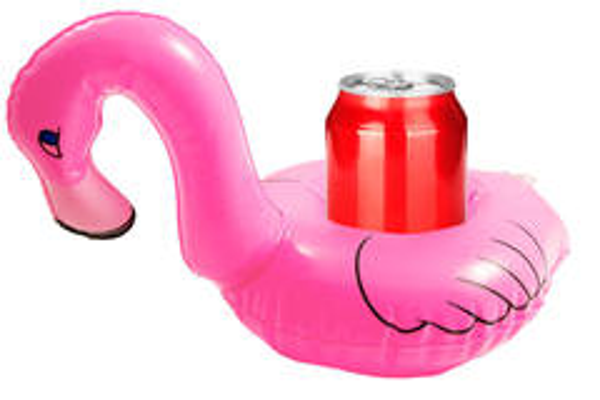 Hawaï: Opblaasbare Bekerhouders Flamingo - 2 stuks