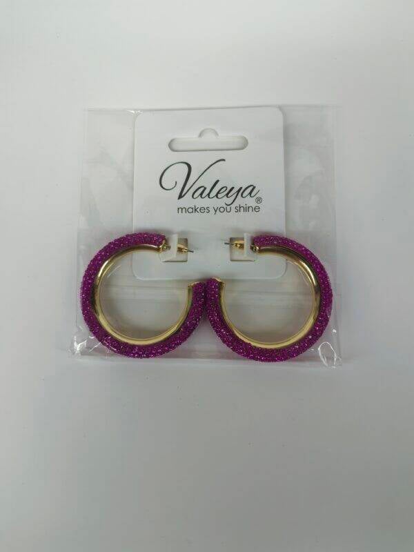 Oorbellen strass Pink