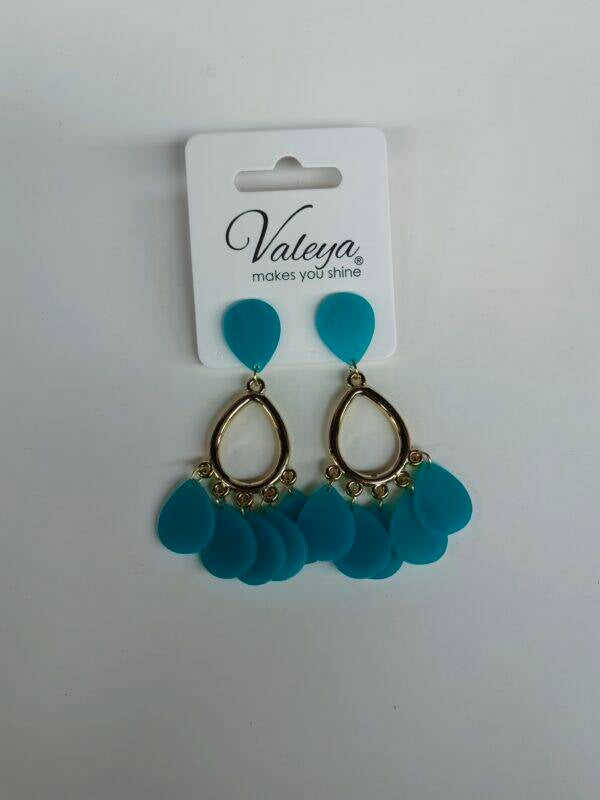 Oorbellen Raindrop Turquoise