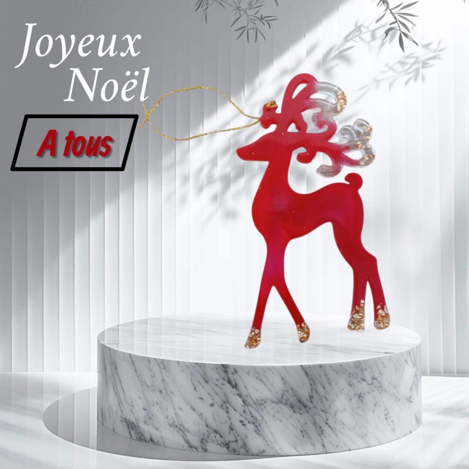 🦌 Petits cerfs en résine