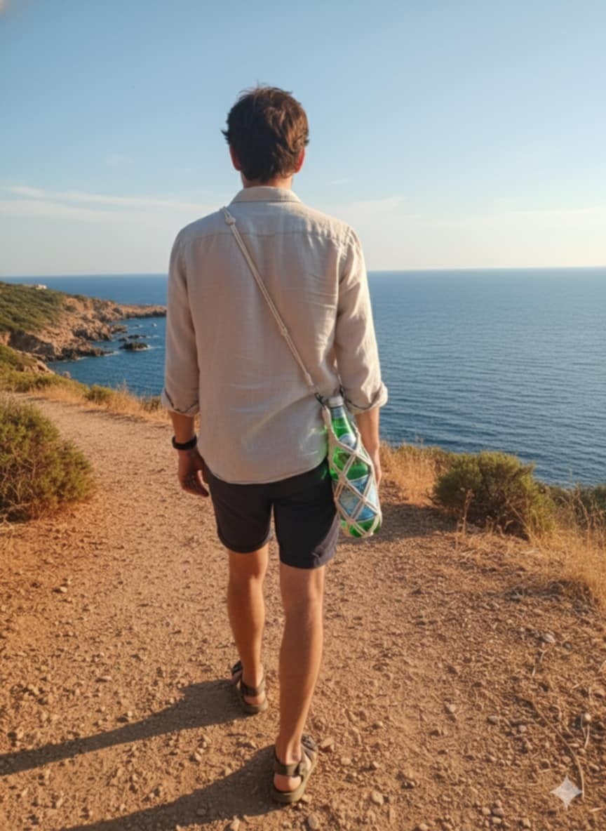 🧵 Porte-bouteille en macramé