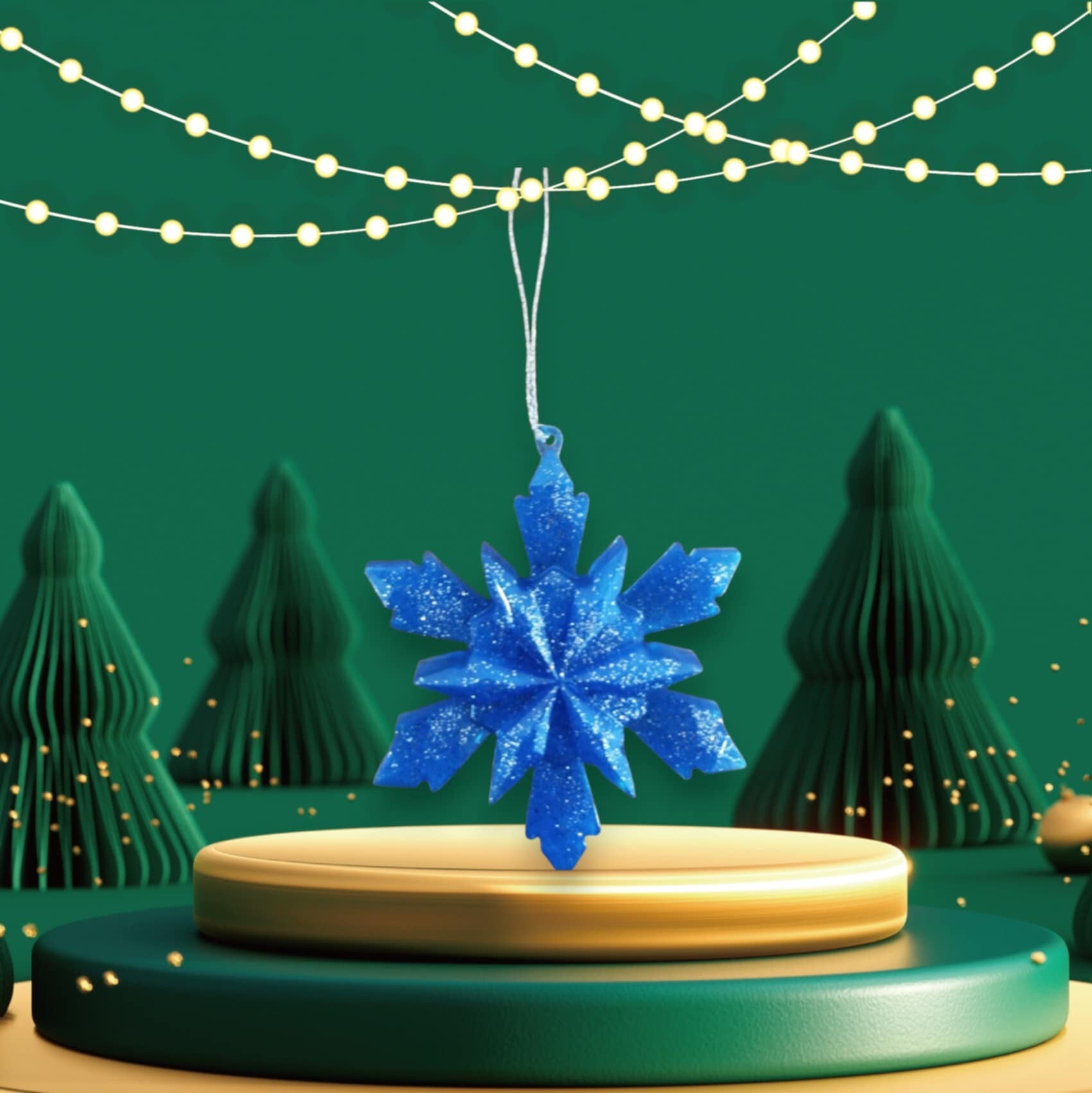 ✨ Étoile Suspendue en Résine