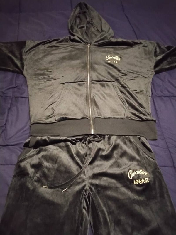 Black Velour 2-Piece Set