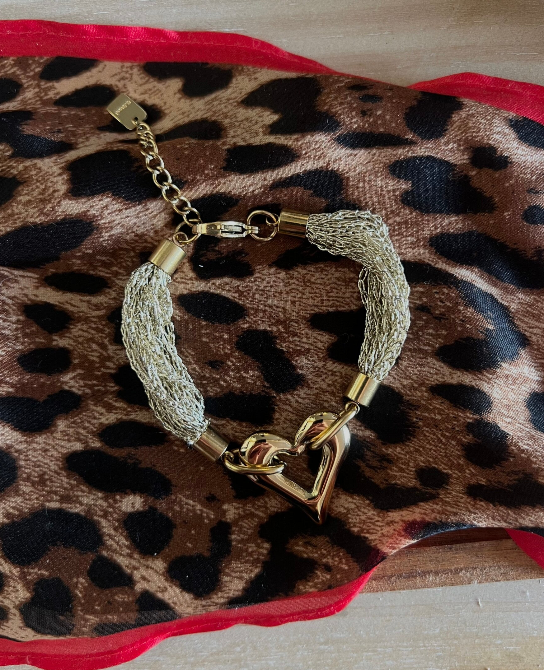 Love hart armband A8 Goud