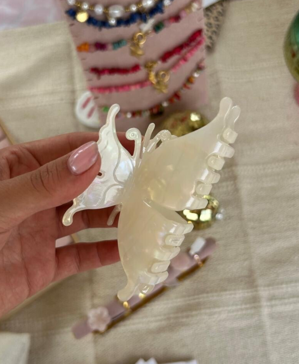 Haar clip vlinder groot