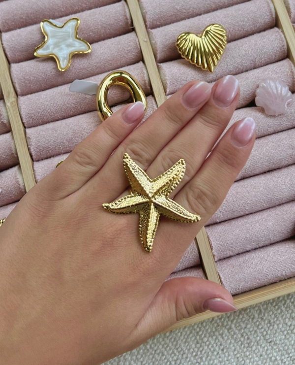 Statement ring zeester