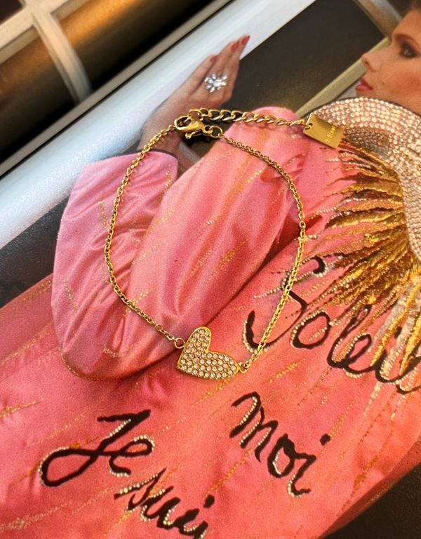 Subtiel hart armbandje A11 Goud
