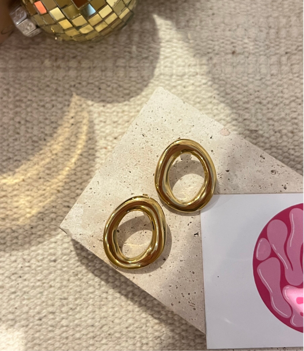 Open cirkel oorbellen