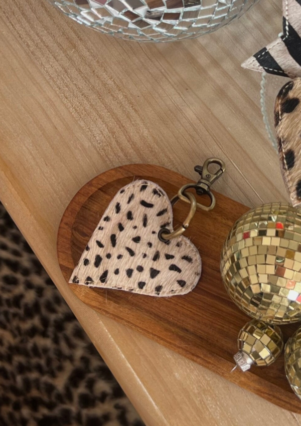 Decoratieve sleutelhanger Hart/Stippen