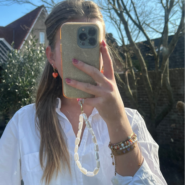 Telefoon koord platte parels