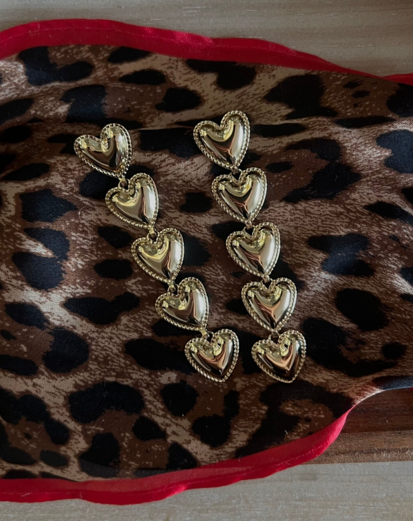 Hartjes oorhangers O26 Goud