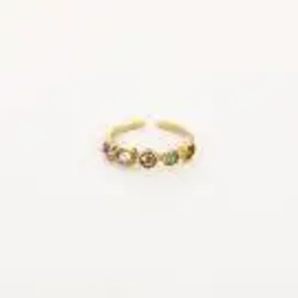 Kleurrijke ring R30 Goud