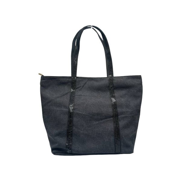 Zwarte shopper met gouden details